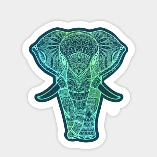 Elephant Mandala | Dark Navy Sticker